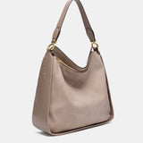 Bolso de hombro en materiales reciclados beige