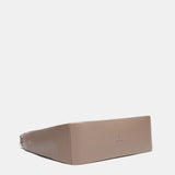 Bolso de hombro en materiales reciclados beige