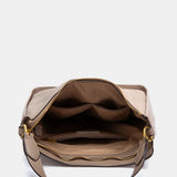 Bolso de hombro en materiales reciclados beige