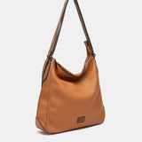 Bolso multifuncional en materiales reciclados cognac