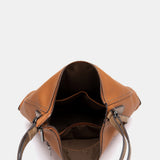 Bolso multifuncional en materiales reciclados cognac