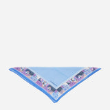 Bandana de mujer con estampado mediterráneo en azul