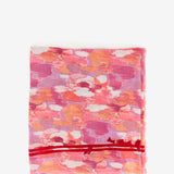 Viscose scarf with abstract coral print