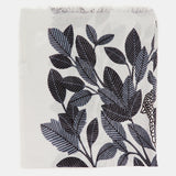 Pañuelo de viscosa con estampado natural en tonos grises