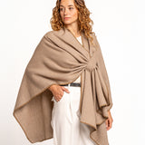 Poncho en beige