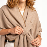 Poncho en beige