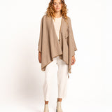 Poncho en beige