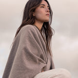 Poncho en beige