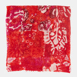 Pañuelo de lana con estampado abstracto rojo