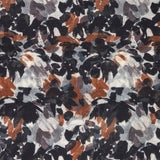 Pañuelo de lana con estampado abstracto negro