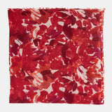 Pañuelo de lana con estampado abstracto rojo