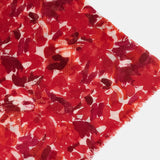 Pañuelo de lana con estampado abstracto rojo