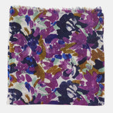 Pañuelo de lana con estampado abstracto lila