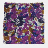 Pañuelo de lana con estampado abstracto lila