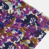 Pañuelo de lana con estampado abstracto lila