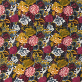 Pañuelo de lana con estampado negro