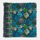 Pañuelo de lana con estampado verde