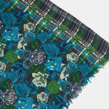 Pañuelo de lana con estampado verde