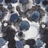Pañuelo de lana con estampado abstracto negro