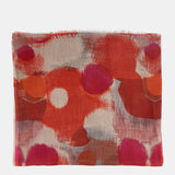 Pañuelo de lana con estampado abstracto naranja