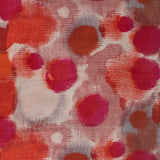 Pañuelo de lana con estampado abstracto naranja