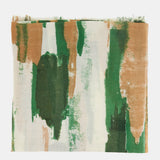 Pañuelo de lana con estampado abstracto verde