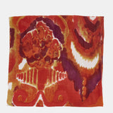 Pañuelo de lana con estampado abstracto naranja