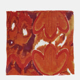 Pañuelo de lana con estampado abstracto naranja