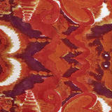 Pañuelo de lana con estampado abstracto naranja