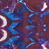 Pañuelo de lana con estampado abstracto azul