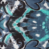 Pañuelo de lana con estampado abstracto verde