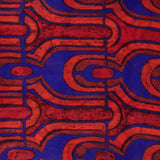 Pañuelo de lana con estampado geométrico rojo