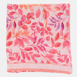 Pañuelo de viscosa con estampado floral fucsia
