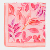 Bandana aus Modal und Seide mit fuchsiafarbenem Blumendruck