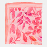 Bandana aus Modal und Seide mit fuchsiafarbenem Blumendruck