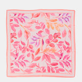 Bandana aus Modal und Seide mit fuchsiafarbenem Blumendruck