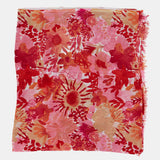 Pañuelo de viscosa con estampado floral rojo