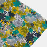 Pañuelo de viscosa con estampado floral verde