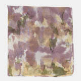 Bandana de modal y seda con estampado abstracto ámbar