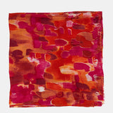 Pañuelo de viscosa con estampado abstracto fucsia