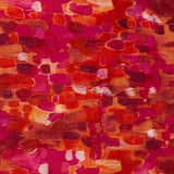 Pañuelo de viscosa con estampado abstracto fucsia