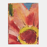 Bandana de seda con estampado floral verde