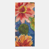 Bandana de seda con estampado floral verde