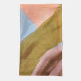 Bandana de seda con estampado abstracto multicolor