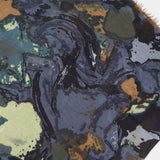 Pañuelo de viscosa con estampado abstracto gris