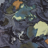 Pañuelo de viscosa con estampado abstracto gris
