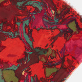 Pañuelo de viscosa con estampado abstracto rojo