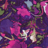 Pañuelo de viscosa con estampado abstracto morado
