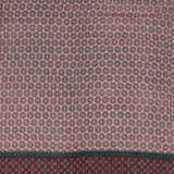 Pañuelo de lana con estampado geométrico burdeos
