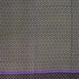 Pañuelo de lana con estampado geométrico verde